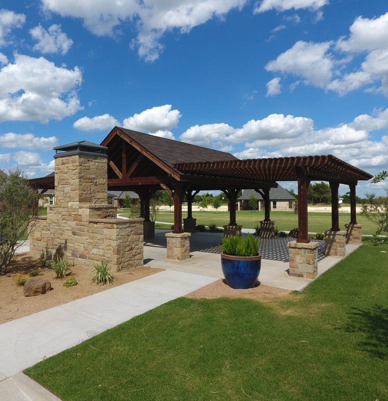 gazebo form fireplace sidel